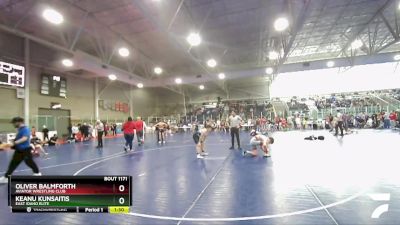 140 lbs Cons. Round 3 - Oliver Balmforth, Aviator Wrestling Club vs Keanu Kunsaitis, East Idaho Elite