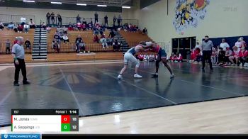 157 lbs Placement Matches (8 Team) - Michale Jones, Toombs County vs Andrew Seppings, Landmark Christian School