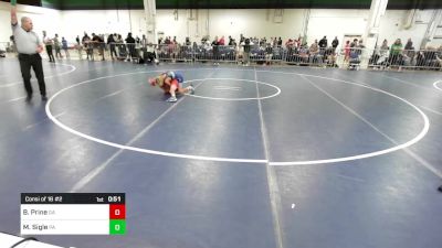 80 lbs Consi Of 16 #2 - Brighton Prine, GA vs Mason Sigle, PA