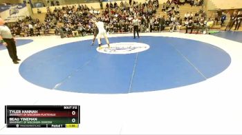 197 lbs 1st Place Match - Beau Yineman, University Of Wisconsin-Oshkosh vs Tyler Hannah, University Of Wisconsin-Platteville