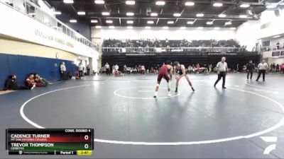 165 lbs Cons. Round 4 - Trevor Thompson, Cerritos vs Cadence Turner, Mt San Antonio College