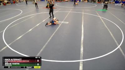 Champ. Round 1 - Brevik Martin, Minnesota vs Mack Altermatt, New Ulm Rolling Thunder Wrestling Club