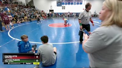 90 lbs Champ. Round 1 - Colten Otte, Wheatland vs Leyton Puente, Carey Jr High