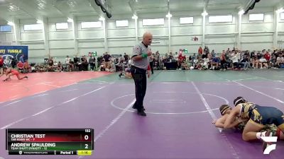 132 lbs Round 6 (8 Team) - Andrew Spaulding, Team Shutt Dynasty vs Christian Test, Tar River WC