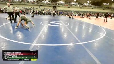 125 lbs Quarterfinal - Walker Adkisson, Centralia Wrestling Club-AAA vs Emmett Wolk, Ste. Genevieve Youth Wrestling Club-AAA