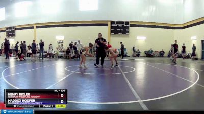 100 lbs Quarterfinal - Henry Bixler, Red Hawk Wrestling Academy vs Maddox Hooper, Contenders Wrestling Academy