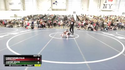 81 lbs Semifinal - Christopher Pulis, Brawlers Elite vs Carter Soltis, Club Not Listed