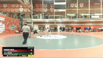 126 lbs Quarterfinal - Mason Peck, Idaho Falls High School vs O.P. Ricks, Sugar Salem High School