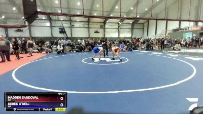 120 lbs Cons. Round 4 - Madden Sandoval, OR vs Derek O`Dell, WA