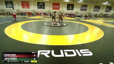 121-1 lbs Round 2 - Ethan Mora, Bear Cave Wrestling vs Aidan Durell, Izzy Style Wrestling