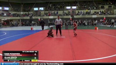 80 lbs Round 1 - Kade McNamara, Zumbrota-Mazeppa Cougars vs Elijah Spaith, JJ`s Club Wrestling