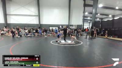 61-64 lbs Round 2 - Harlee Wilson-jordan, Mat Demon Wrestling Club vs Leah Holdahl, Askeo International Mat Club