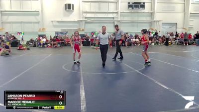 80 lbs Round 5 (6 Team) - Jamason Pearso, Glasgow WA vs Maddox Mehalic, All American