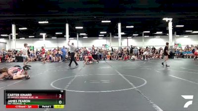 100 lbs Round 2 (8 Team) - Carter Kinard, U2 Upstate Uprising Blue vs James Fearon, Mat Troopers