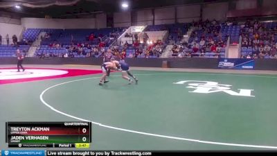 125 lbs Quarterfinal - Treyton Ackman, Upper Iowa vs Jaden Verhagen, UMary