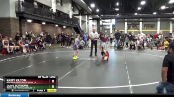 58 lbs Finals (2 Team) - Kasey Kilcoin, Hastings Wrestling Academy vs Olive Burrows, Rocky And The Bullwinkles