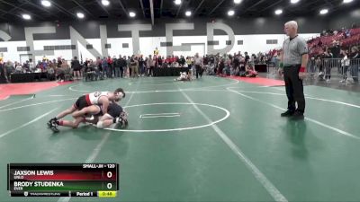 120 lbs Cons. Round 2 - Jaxson Lewis, UNLO vs Brody Studenka, EVER