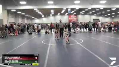 77 lbs Quarterfinal - Weslee Grindle, Front Royal Wrestling Club vs Kellan Cahill, Great Neck Wrestling Club