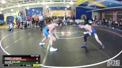 85 lbs Cons. Semi - Duane Mallory, Cocoa Beach vs Joseph Lovaglio, Team Barracuda Wrestling Club