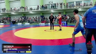 60kg Cons. Round 2 - Matthew Oh, Mountaintop WC vs Kaden De Castro, The ROC