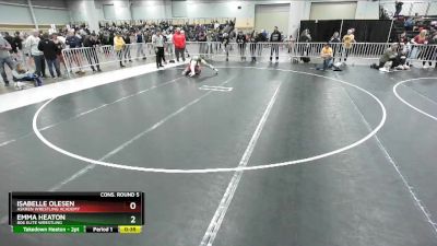 155 lbs Cons. Round 5 - Isabelle Olesen, Askren Wrestling Academy vs Emma Heaton, 806 Elite Wrestling