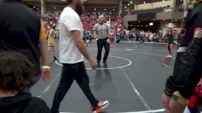 96 lbs Champ. Round 1 - Dominic Sanchez, U-Town Hammers Wrestling vs Easton Trowbridge, Bobcat Wrestling Club