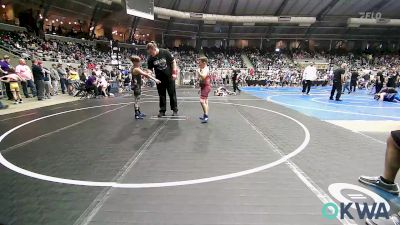 105 lbs Round Of 32 - Braxton Pinkston, Spiro Bulldog Wrestling vs John Ryan Goree, Piedmont