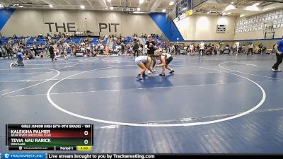 180 lbs Round 2 - Tevia Nau Rarick, Westlake vs KaLeigha Palmer, Bear River Wrestling Club