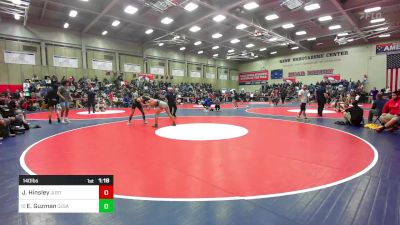 140 lbs Round Of 32 - Jeremiah Hinsley, Justin Garza vs Elijah Guzman, Cesar Chavez