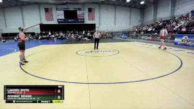 189 lbs Round 1 (3 Team) - Dominic Dennis, Canisteo-Greenwood Sr HS vs Landen Smith, Saranac Sr HS