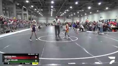 64 lbs Cons. Round 1 - Kaysen Ball, Trailhands vs Rylan Keller, Oakley