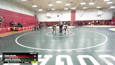 108 lbs Cons. Round 4 - Jerome Saldana, Sonoma Valley High School vs Adam Rezeik, Livermore High School