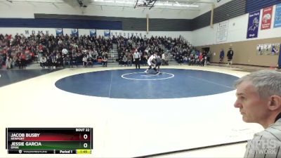 138 lbs Quarterfinal - Jacob Busby, Newport vs Jessie Garcia, Omak