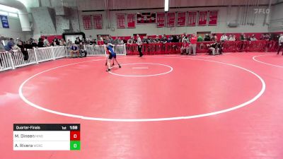 111 lbs Quarterfinal - Mia Dineen, Hingham vs Aaliyah Rivera, Worcester Tech