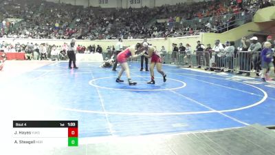 140 lbs Round Of 16 - Jahzara Hayes, Yukon Jr. High Girls vs Autumn Steagall, Moore