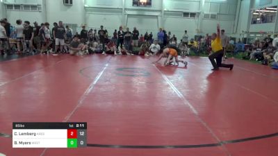 85 lbs Round 2 - Cole Lemberg, Ares W.C. (MI) vs Bryce Myers, West Virginia Wild