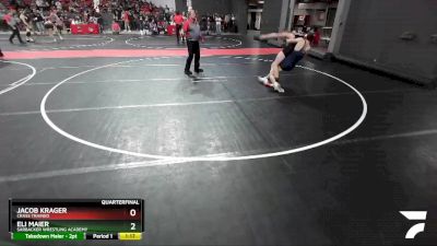 160 lbs Quarterfinal - Eli Maier, Sarbacker Wrestling Academy vs Jacob Krager, Crass Trained