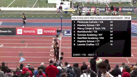 High School Boys' 4x400m Relay Event 178 - Independent, Prelims