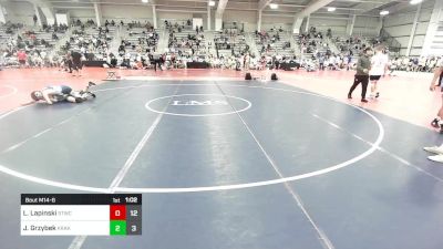 132 lbs Rr Rnd 3 - Lucas Lapinski, Shore Thing Wave vs Jacob Grzybek, Kraken