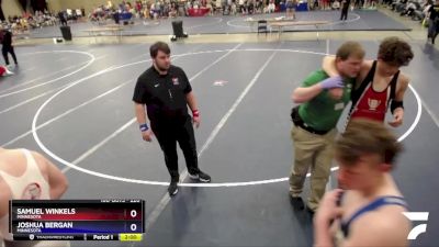 220 lbs 3rd Place Match - Samuel Winkels, Minnesota vs Joshua Bergan, Minnesota