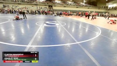 100 lbs Quarterfinal - Clinton Kinworthy, Team Missouri Select-A vs Kingsley Ross, Carl Junction Take Down Club-AAA