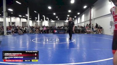 106 lbs Placement Matches (8 Team) - Aidan Finnigan, Pennsylvania Red vs Weston Borgers, Ohio