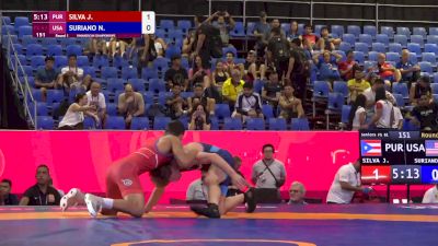 61 kg Round 1 - Nick Suriano, USA vs Joey Silva, PUR