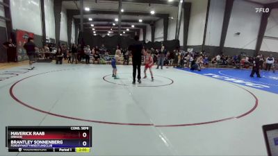 84 lbs Cons. Semi - Maverick Raab, Oregon vs Brantley Sonnenberg, FordDynastyWrestlingClub