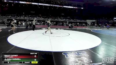 121 lbs Cons. Semi - Alanna Harwell, St. Mary`S vs Bailey Cathey, Liberty Ranch