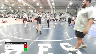 170 lbs Round Of 32 - Grant Hay, TX vs Gavin Freeman, SC