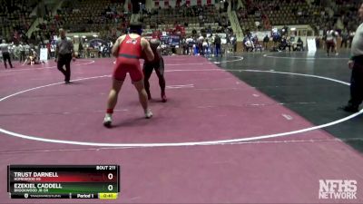 220 lbs Cons. Round 2 - Ezekiel Caddell, Brookwood Jr-Sr vs Trust Darnell, Homewood Hs