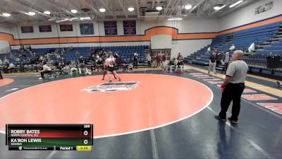 285 lbs 3rd Place Match - Ka`Ron Lewis, Ozarks vs Robby Bates, North Central (IL)