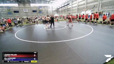 160 lbs Placement Matches (16 Team) - Jaxon Miller, Iowa vs Eli Leonard, Wisconsin