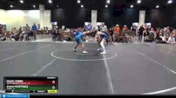 113 lbs Round 1 (8 Team) - Isaac Gibbs, Backyard Boyz Black vs Evan Martinez, CFWA